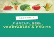 PURPLE, RED, & DARK GREEN VEGETABLES & … RED, & DARK GREEN VEGETABLES & FRUITS Add Purple and red vegetables and fruits contain important nutrients, including vitamins, minerals,