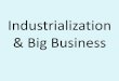 Industrialization & Big Business - White Plains Middle School€¦ ·  · 2014-03-17Factors Fueling Industrialization •Using the graphic organizer, ... rise in national labor unions