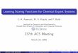 237th ACS Meeting - acscinf.orgacscinf.org/docs/meetings/237nm/presentations/237nm55.pdfGoals Chemical space exploration Reproduce Augment problem-solving ability of organic chemists