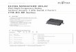 ULTRA MINIATURE RELAY - Fujitsu Global · Ordering code: FTR-B3GA012Z-RF Actual marking: B3GA012Z-RF ULTRA MINIATURE RELAY Flat High Frequency Relay Surface mount, 1 GHz-band, 2 Form