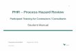 PHR – Process Hazard Review - Valeextportal.vale.com/PMO/TrainingPresentations/Student PHR...PHR – Process Hazard Review Participant Training for Contractors / Consultants Student