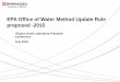 EPA Office of Water Method Update Rule proposed  … Office of Water Method Update Rule proposed -2015 ... Revisions to Methods 608, ... EPA revised Method 608 