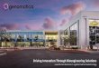 Driving Innovation Through Bioengineering Solutions€¦ · Driving Innovation Through Bioengineering Solutions a world-class business in a global hub for biotechnology. ... 0 10