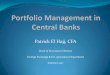 Patrick El Hajj, CFA - Banque Du Libanbanqueduliban.gov.lb/files/tabs/Portfoliomanagementincentralbanks...Patrick El Hajj, CFA ... Banque Du Liban . ... Exchange rate stability: Central