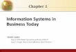 Information Systems in Business Today - MyRegent Graduate/MBAG/MAIS/Academic Resources... · Information Systems in Business Today . Chapter 1 . ... greater traffic in goods, services,