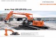 ZAXIS-5 series Short-tail-swing version series Short-tail-swing version HYDRAULIC EXCAVATOR Model Code : ZX225USLC-5B Engine Rated Power : 122 kW (164 HP) ... vs ZX210-5 1 210 mm vs