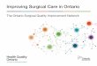 Improving Surgical Care in Ontario - Health Quality Ontario · 6 Health Quality Ontario | Improving Surgical Care in Ontario: The Ontario Surgical Quality Improvement Network. Introducing