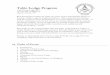 Table Lodge Program - Masons of Lodge... · Table Lodge Program Lake Harriet Lodge #277 ... This ceremony is in keeping ... dining room layout plan is included which you may use in