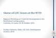Status of LDC Issues at the WTO - UN ESCAP of LDC Issues at the... · Status of LDC Issues at the WTO Taufiqur Rahman, Head, ... •Hong Kong, 2005 (Annex F, WT/MIN(05)/DEC) ... •Decision