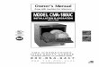 Keep with machine for reference MODEL CMA-180UC Owner Manual … · Owner’s Manual Keep with machine for reference MODEL CMA-180UC INSTALLATION & OPERATION Rev 1.15B 800-854-6417