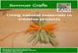 Summer Crafts - Countryside Classroom · Summer Crafts Farming & ountryside ... over the wire with tape Make a bow with raffia or ribbon and tie onto the buttonhole. ... Follow exactly