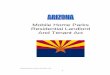 Arizona Mobile Home Parks Residential Landlord … Updated with laws in effect as of October, 2014 Arizona Mobile Home Parks Residential Landlord and Tenant Act TITLE 33, CHAPTER 11