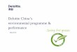 Deloitte China’s environmental programme & … China’s environmental programme & performance ... operation (first launched in ... • AIESEC – Presenter/facilitator for