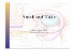 Taste and Smell - Ankara Yıldırım Beyazıt Üniversitesi · Sense of taste – Tongue and taste receptors Papillae Sour Salty Sweet Bitter • Apprx. 3000 taste buds • Types
