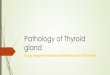 Pathology of Thyroid gland - ksumsc.comksumsc.com/download_center/2nd/3) Endocrine Block/Female Group...Pathology of Thyroid gland Hypo,HyperthyroidismandHashimoto’sThyroiditis