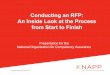 Conducting an RFP: An Inside Look at the Process from ...knappinternational.com/assets/uploads/pages/conducting an RFP... · Conducting an RFP: An Inside Look at the Process from
