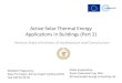 Active Solar Thermal Energy Applications in Buildings … Solar Thermal Part 2 ENG.pdf · Active Solar Thermal Energy Applications in Buildings (Part 2) ... (1.03 Wh/kg·K x 10 K)