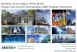 Sensor and Control Technologies R&D Program Overvie Marina_Sensors... · Building Technologies Office (BTO) ... • Sensors and controls have the potential to reduce the energy consumption