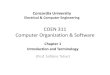 COEN 311 Computer Organization Softwaretahar/coen311/notes/chapter1.pdf · COEN 311 Computer Organization & Software Chapter 1 Introduction and Terminology (Prof. SofièneTahar) Concordia