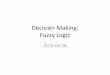 Decision Making: Fuzzy Logic - cc.gatech.edusurban6/2016-cs4731/... · FUZZY LOGIC enables a computer to reason about linguistic terms and rules in a way ... •Traditional (binary