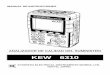 MANUAL DE INSTRUCCIONES - kew-ltd.co.jp · Lector de tarjetas : M-8319 . ... Este manual de instrucciones contiene advertencias y normas de seguridad que deben ser observadas por