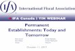Permanent Establishments: Today and Tomorro 2017/IFA-YIN... · Exception for preparatory or auxiliary activities ... Commercial and Geographical Coherence ... “habitually plays