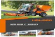 HOLDER C SERIES - Holder Tractors: Homepage€¦ · HOLDER C SERIES COMFORTABLE CAB ... Air-suspended driver‘s seat incl. seat heating, ... (front and rear lift)