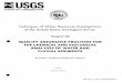 0 QUALITY ASSURANCE PRACTICES FOR THE ... of Water-Resources Investigations of the United States Geological Survey Chapter A6 0 QUALITY ASSURANCE PRACTICES FOR THE CHEMICAL AND BIOLOGICAL