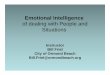 of dealing with People and Situations - FACE Onlineface-online.org/wp-content/uploads/Emotional-Intelligence.pdfEmotional Intelligence of dealing with People and Situations Instructor
