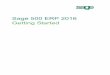Sage 500 ERP 2016 Getting Started ·  · 2015-08-14Business Objects is an SAP company. ... † General installation setup procedures for the Business Insights Dashboard ... Getting