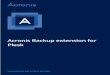 Acronis Backup extension for Plesk - Acronis True Image · With the Acronis Backup extension for Plesk, ... Perform granular recovery of websites, individual files, ... a backup plan