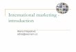 International marketing - introduction marketing - introduction ... shaped by culture and individual personality OR ... Demand may be brand specific (Adidas vs Nike vs Puma)