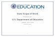 State Scope of Work - Home | U.S. Department of Education · State Scope of Work ... an expanded charter school law that can ... Ensure that pre -service teachers enrolled in Tennessee’s