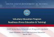 Voluntary Education Program Readiness (Force …€¦ · DoD Voluntary Education Program Update Dawn Bilodeau, ... Private For-Profit Private Non-Profit Public ... college placement
