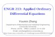 ENGR 213: Applied Ordinary Differential Equationsusers.encs.concordia.ca/~ymzhang/courses/ENGR231/ODE07_C1.pdf · Lecture 1 Lecture Notes on ENGR 213 – Applied Ordinary Differential