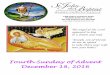 Fourth Sunday of Advent December 18, 2016 ·  · 2016-12-23Fourth Sunday of Advent December 18, 2016 The angel of the Lord ... The Third Sunday of Advent brings the Church’s invitation