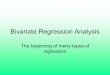 Bivariate Regression Analysis - University of Texas …utminers.utep.edu/crboehmer/Bivariate Regression.pdfGoal of Regression • Draw a regression line through a sample of data to