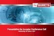 Presentation for Investor Conference Call - Borets: Homeborets.com/files/investors/Presentation_for_Investor... ·  · 2017-03-15Presentation for Investor Conference Call Wednesday