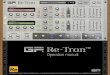 Re-Tron - gmediamusic.com The Moody Blues, Genesis, Yes, Barclay James Harvest, Gentle Giant, David Bowie, King Crimson and many, many more. ... RE-TRON OPERATION MANUAL