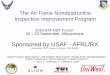 Sponsored by USAF - AFRL/RX - Nondestructive testing · The Air Force Nondestructive ... –by end of calendar 2010, over 200 technical ... –“The estimated background miss rates