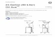 24-Gallon (90 Liter) Oil Ace - Graco 2 310864H Warnings The following warnings are for the setup, use, grounding, maintenance, and repair of this equipment. The exclama-tion point