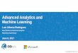 Advanced Analytics and Machine Learning - OSIsoft ·  · 2017-06-29Advanced Analytics and Machine Learning. Fonte: ICT PWC ... Collaboration Real-time Product & Parts Tracking Self-optimizing