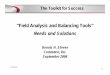 “Field Analysis and Balancing Tools” Needs and Solutions · 1 vb Series The Toolkit for Success “Field Analysis and Balancing Tools” Needs and Solutions Dennis H. Shreve Commtest,