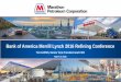 Bank of America Merrill Lynch 2016 Refining Conference€¦ ·  · 2016-03-02Bank of America Merrill Lynch 2016 Refining Conference . ... completion of pipe line capacity to areas