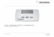 Dual Sensing Digital Instructions - REHAU North America thermostat (Art. No. 236487-001) comes complete with: – Installation instructions – Mounting template In addition, you will