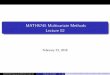 MATH5745 Multivariate Methods Lecture 02sta6ajb/math5745/lecture02.pdf · MATH5745 Multivariate Methods Lecture 02 February 23, 2018 ... [QUIZ:] What is the size of ... 9 3 6 5 2