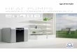 HEAT PUMPS - gorenje.com · Renewable energy sources like air, ... compressor to remove heat from the ... Heating power / Rated power (W10/W55) 