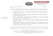 For immediate release - Fiat Group Automobiles Press · Web viewFOR IMMEDIATE RELEASE MAY 12 2016 ALFA ROMEO GiuliA LAunCHED TO UK MEDIA Alfa Romeo Giulia 2.2 diesel and Quadrifoglio