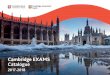 Cambridge Exams Catalogue€¦ · lingua inglese con successo, ... Quadro Comune Europeo delle Lingue (QCER), permettendo agli studenti di sviluppare e migliorare le loro abilità