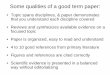 Some qualities of a good term paper - Rutgers University Term-paper...Some qualities of a good term paper: • Topic spans disciplines, & paper demonstrates that you understand each